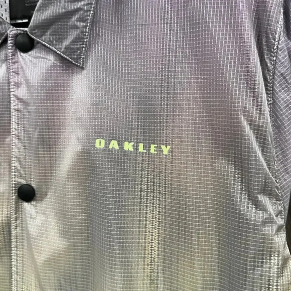 NWT Oakley Instacop Sunset Coaches Full Zip Rain Windbreaker Jacket Neon Green L - Picture 6 of 13